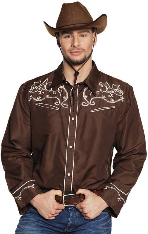 Feestbazaar Cowboy blouse Country bruin