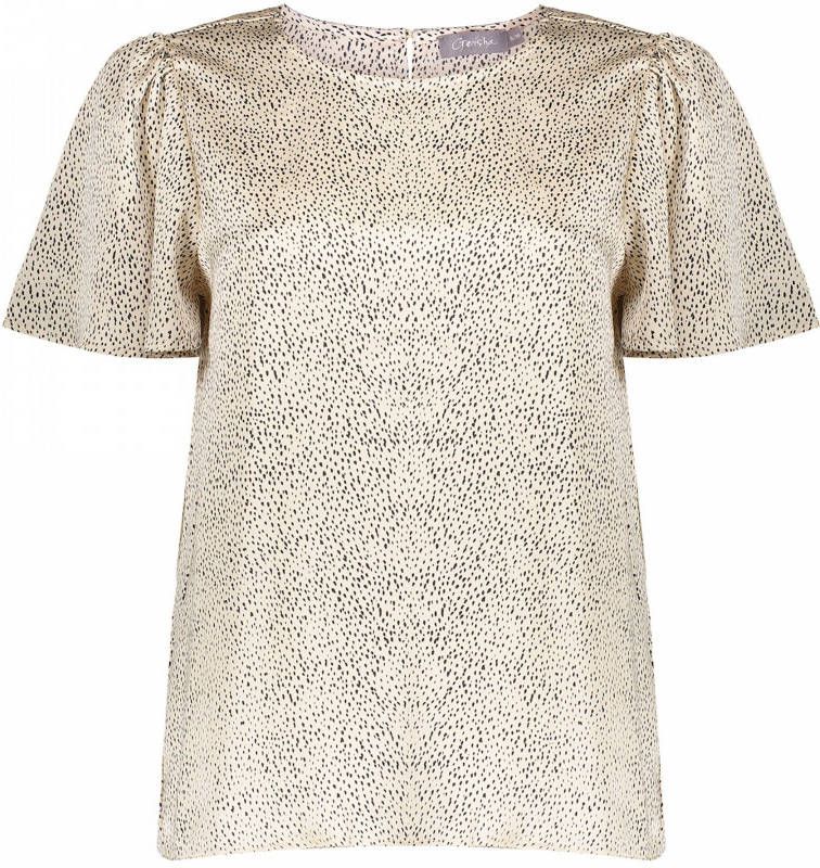 Geisha 23062 26 017 top irregular dots ivory/black