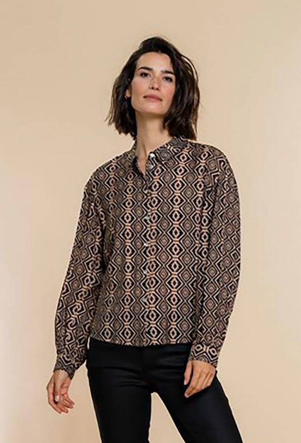 Geisha 23593 26 blouse ikat.
