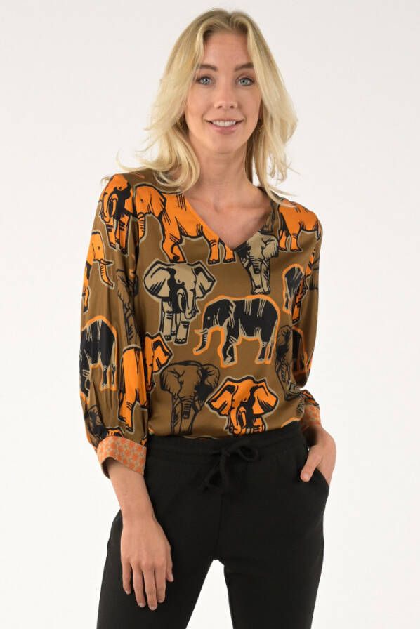 Geisha Blouse driekwart mouw