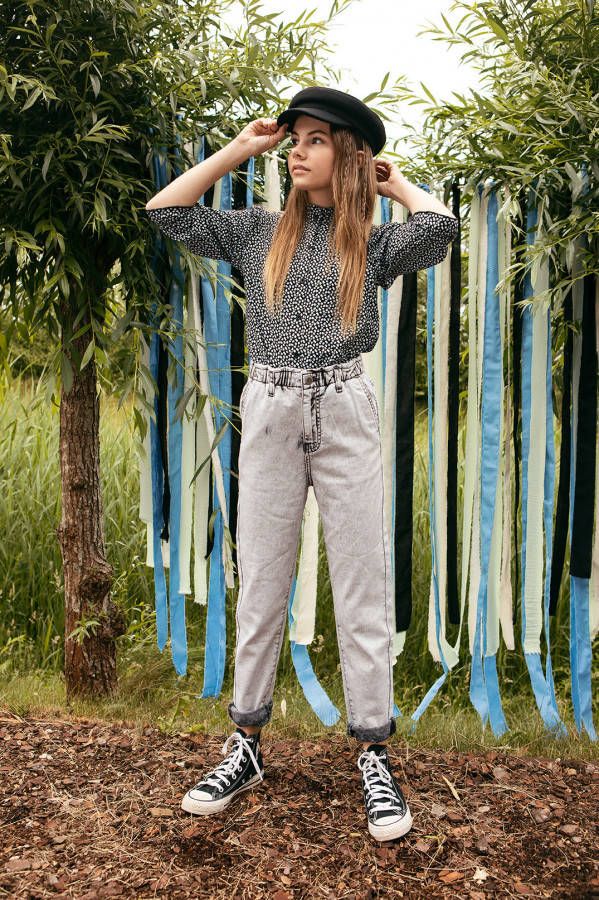 Looxs Revolution Blouse dot print crê, pe chiffon voor meisjes in de kleur