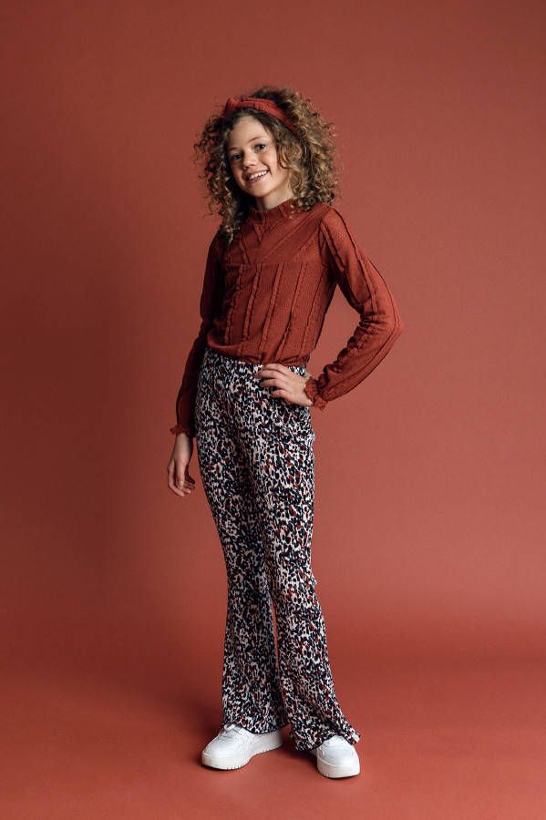 LOOXS ! Meisjes Blouse Lange Mouw -- Roze Polyester/viscose/elasthan