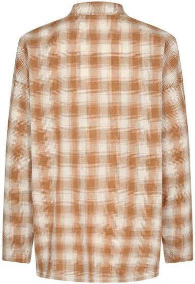 MOS MOSH Mattie Flip blouse met volants en stretch