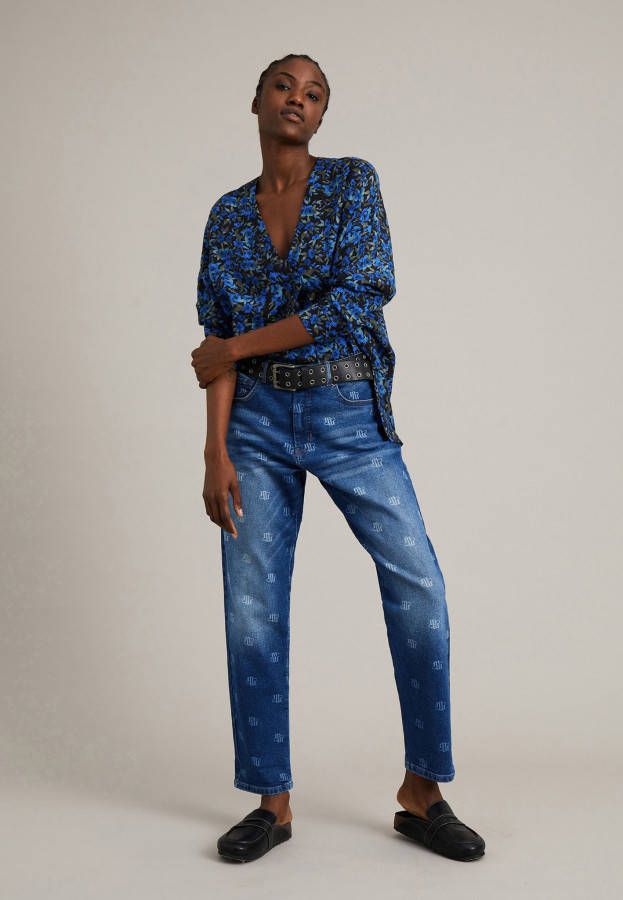 Munthe Alunaria blouse 223 1025 22318 , Blauw, Dames