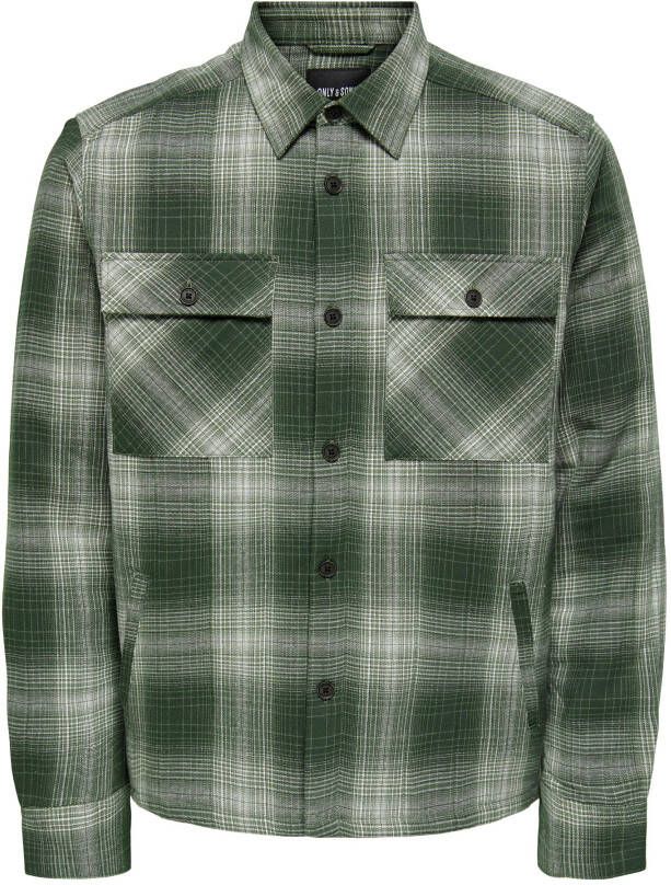 Only & Sons Alledaagse t shirts , Groen, Heren