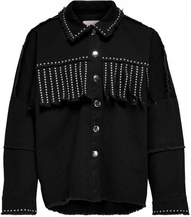 ONLY KIDS top KONWOXER met studs zwart