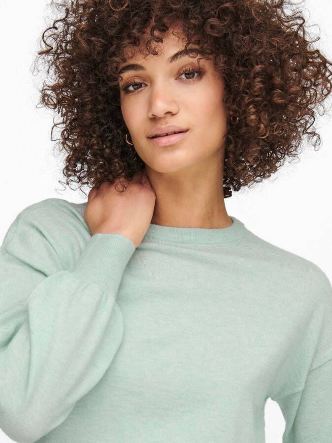 ONLY gemêleerde fijngebreide trui ONLLELY turquoise