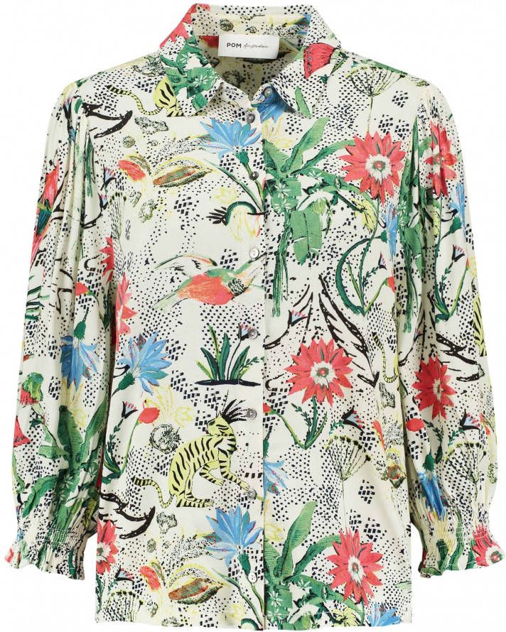 Pom Amsterdam Casual Overhemden Beige Heren