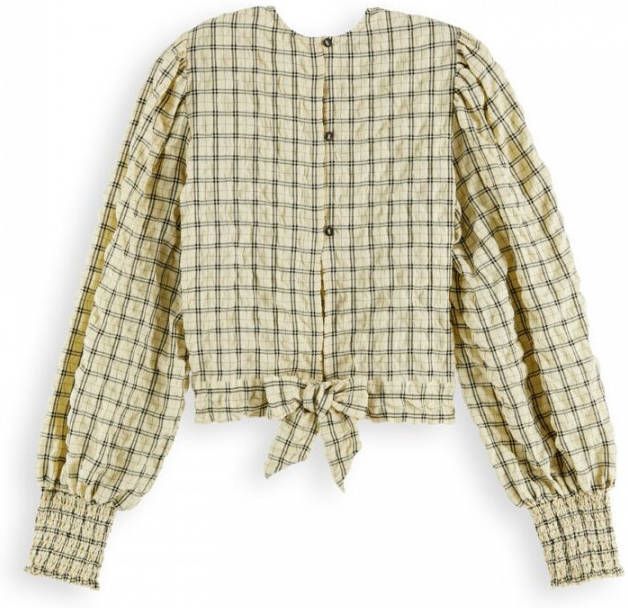 Scotch & Soda 164720 0603 scotch en soda checked seersucker top combo x