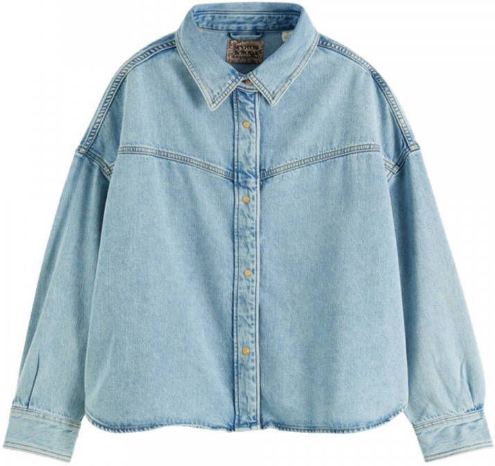 Scotch & Soda Denim overshirt Bolder Than Blue