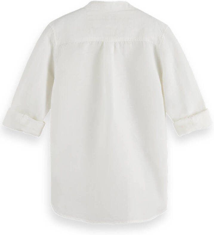 Scotch & Soda Overhemd van een linnenmix met mouwophouders