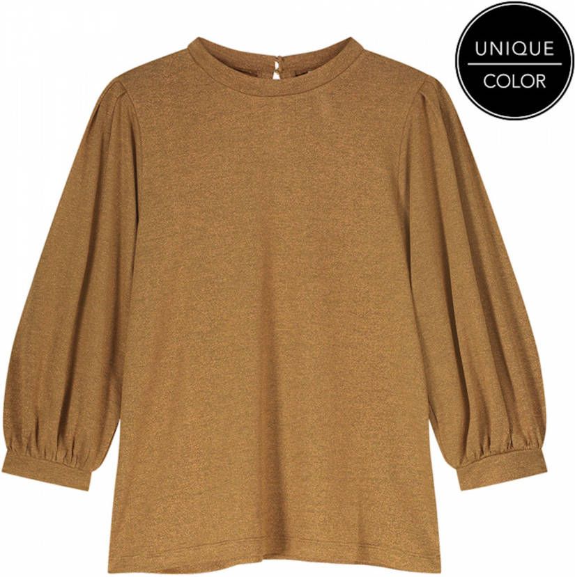 Summum 3s4716 30386 238 top lurex jersey honey mustard