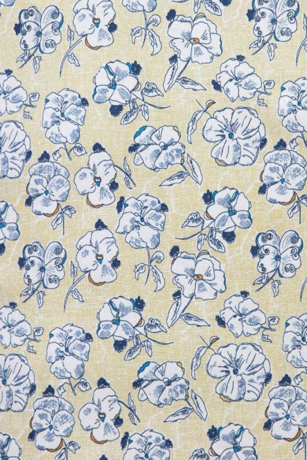Overhemd Lange Mouw Tony Backer Italiaanse Overhemden Slim Fit Drawn Flower Pattern -