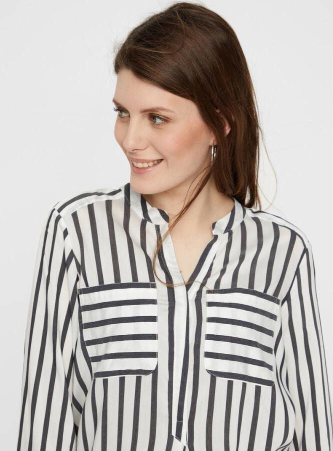 Vero Moda Shirt met 3/4 mouwen gestreepte