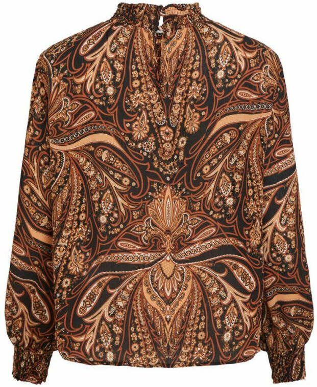 Vila Top met lange mouwen paisleyprint