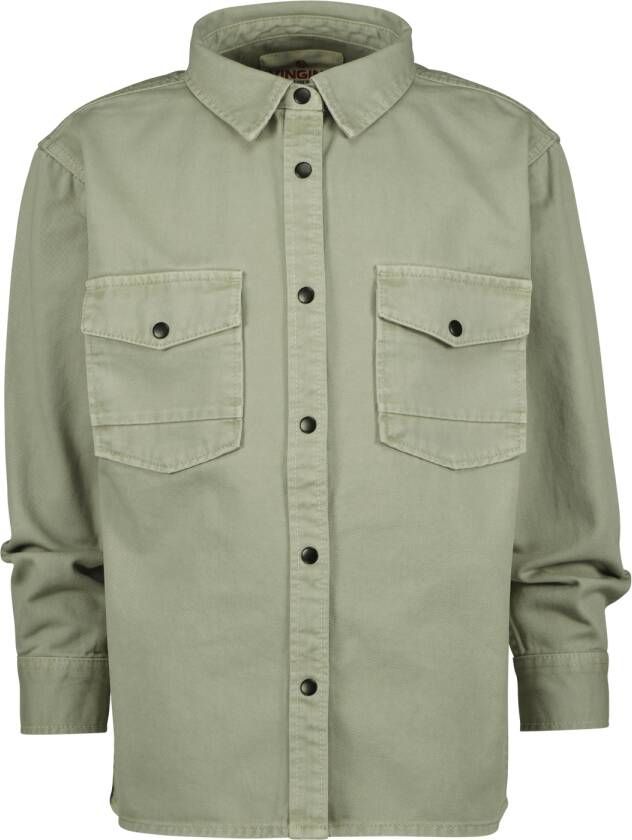 Vingino Groene Casual Overhemd Lobin