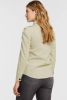Lofty Manner blouse Jaylee met pofmouwen beige online kopen