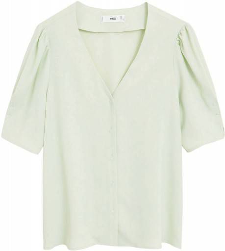 Mango blouse licht mintgroen