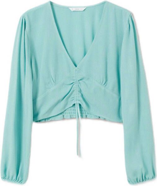 MANGO TEEN Blouse met gesmokt detail