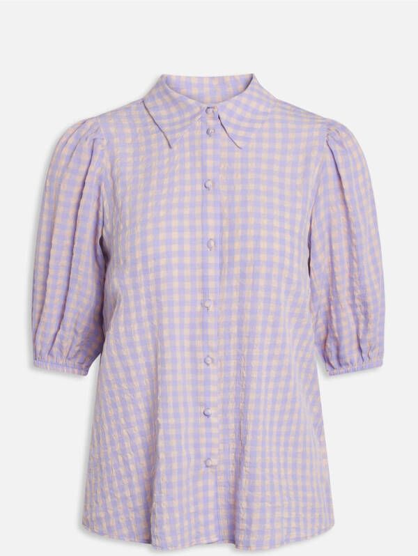 SisterS Point geruite blouse lila