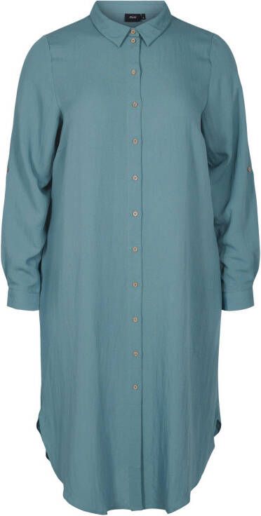 Zizzi lange blouse VMACY turqouise