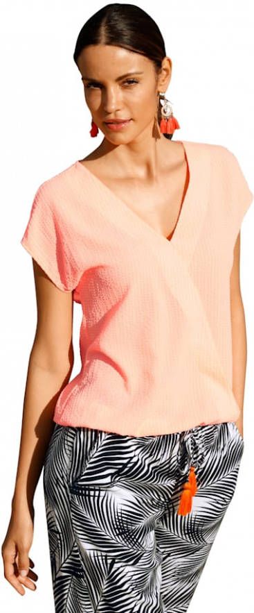 AMY VERMONT Blouse in modieus model Apricot