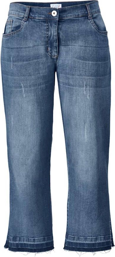 Angel of Style Jeans met zijsplit Blue stone