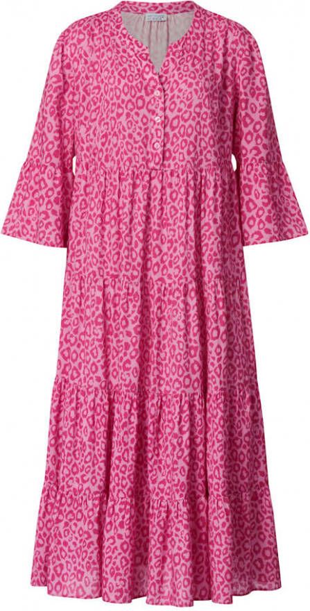 Angel of Style Jurk in trendy maxi lengte Pink/Cyclaam