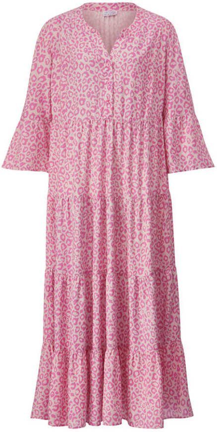 Angel of Style Jurk in trendy maxi lengte Roze/Pink