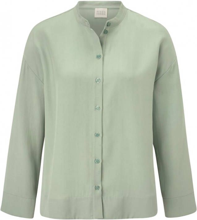 REKEN MAAR Blouse met opstaande kraag Mint
