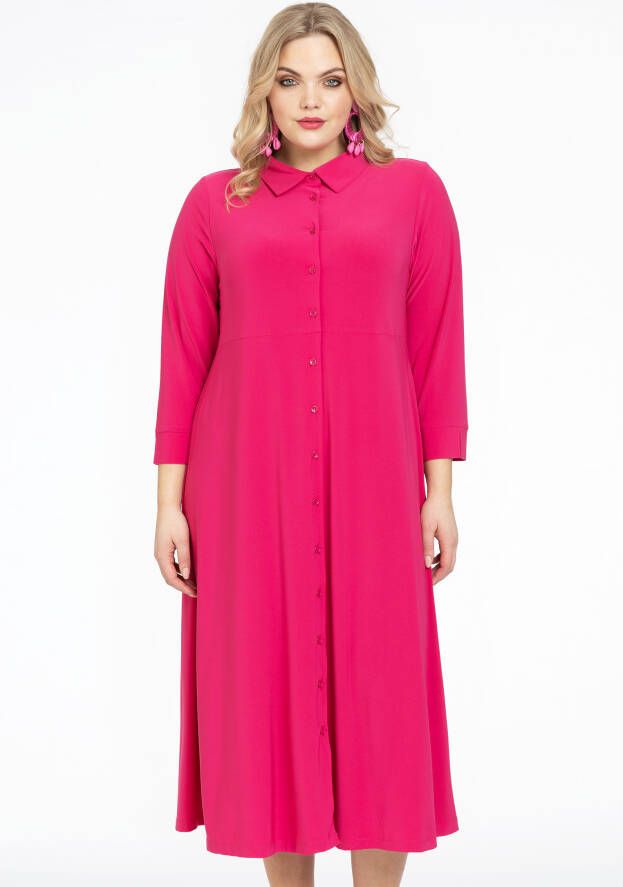 Yoek Lange blouse jurk DOLCE 42/44 pink